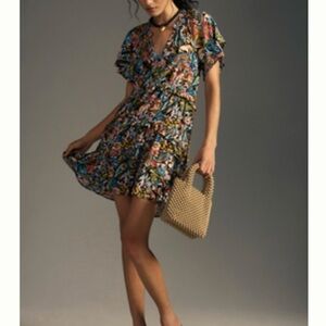 Anthropologie Robin Tiered Mini Dress